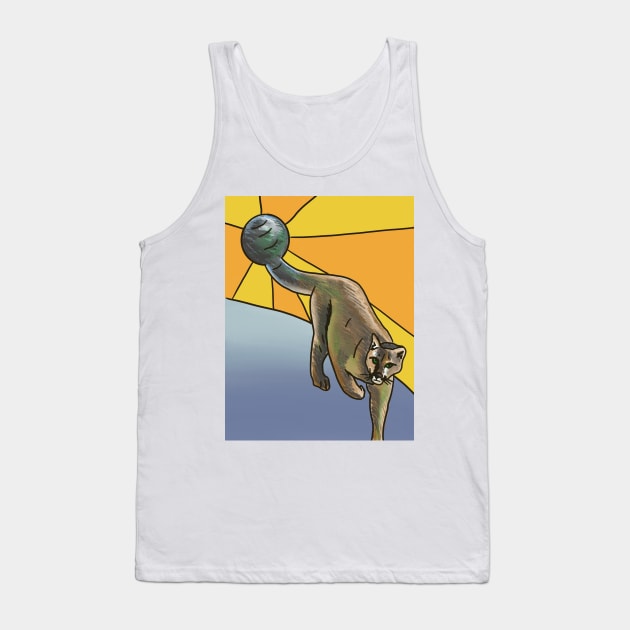 Ball-tailed Cat Tank Top by shehitsback